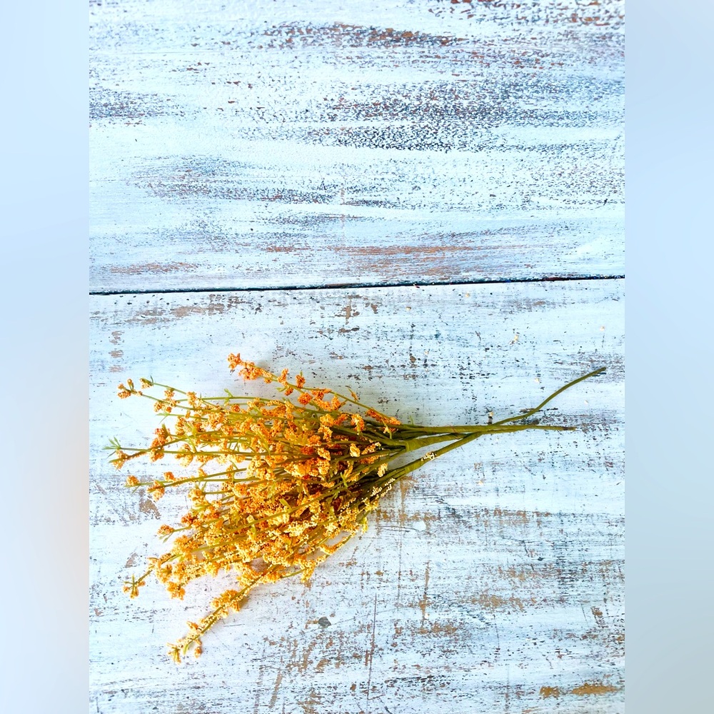 *Peach Wildflower Pick, 13” Bundle of 3